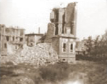 Historisches Schwarz-Weiß-Foto eines älteren Fabrikgebäudes; ein früher Standort von Melzig.